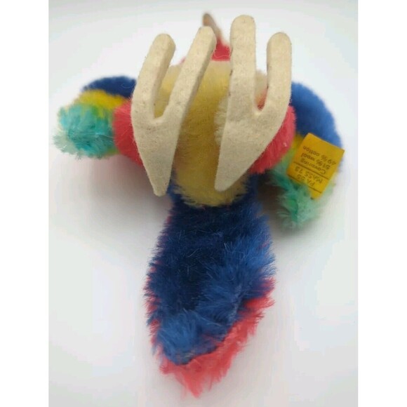 Vintage German Steiff Mohair Mini LORA the Parrot Ear Button & Tag 5.5" c.1960 - Picture 7 of 7